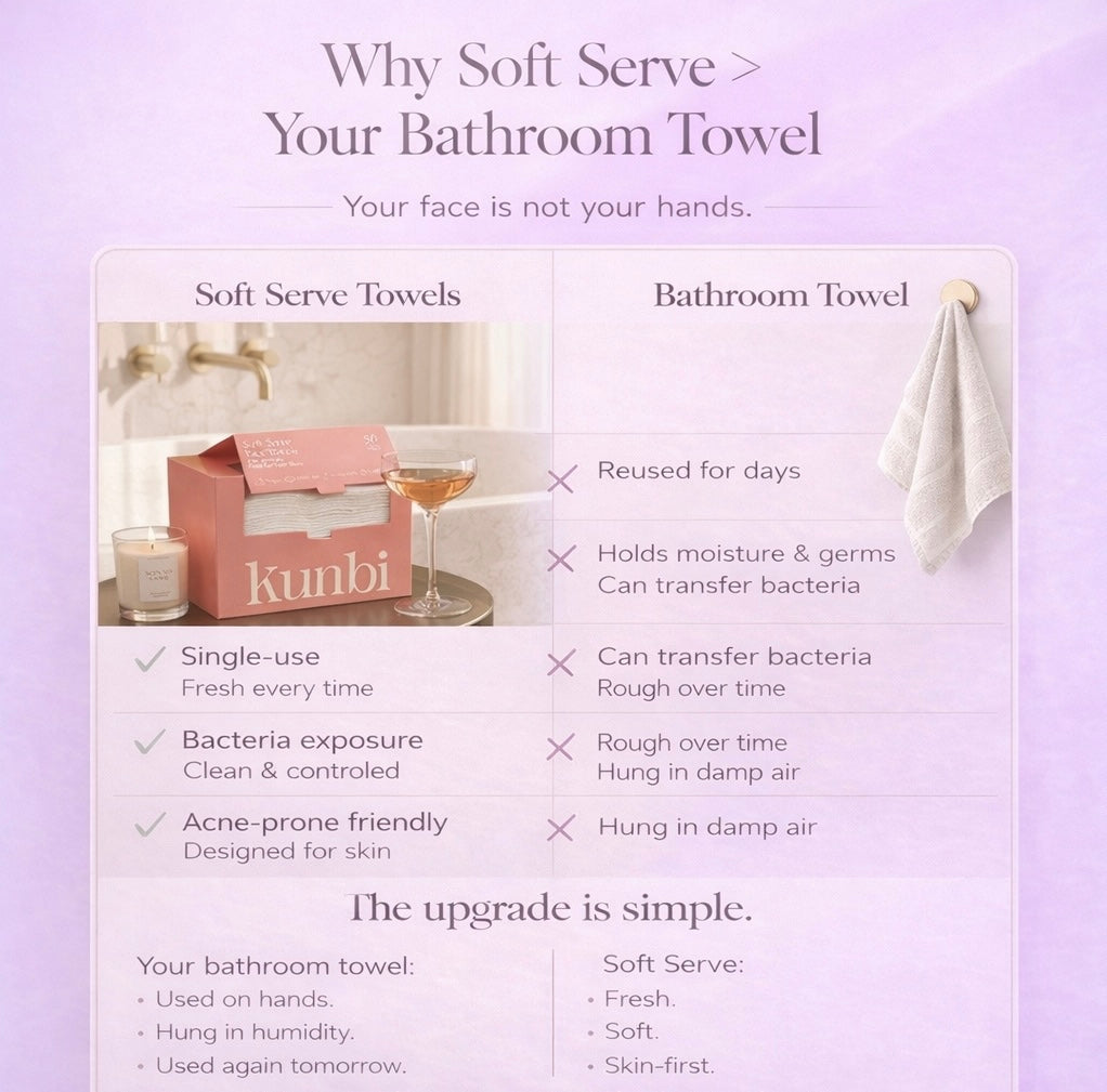 50 SOFT SERVE FACE TOWELS