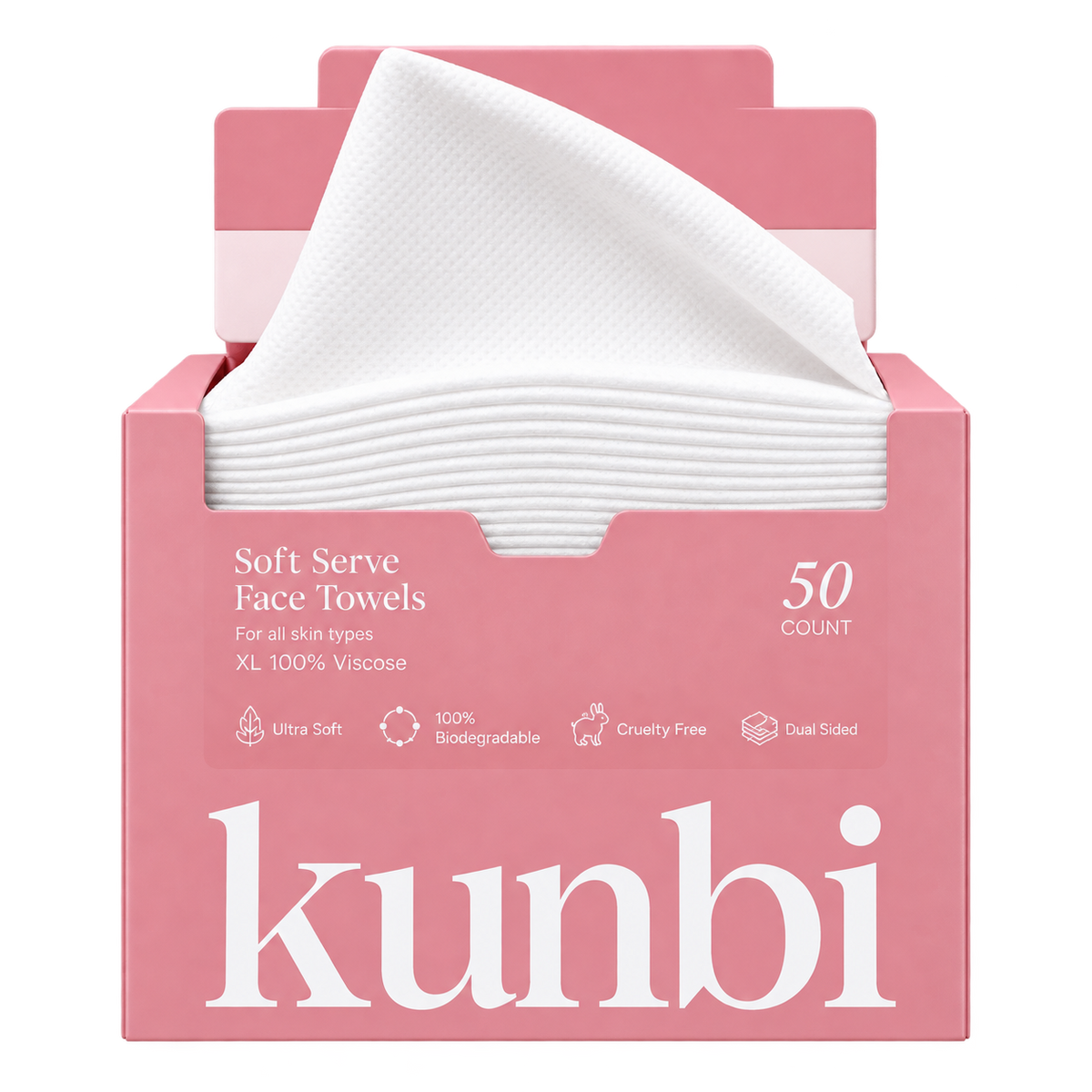 Kunbi Soft Serve face towels